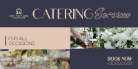 Elegant Catering Service Twitter Post