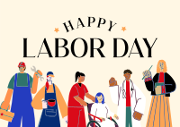 Celebrating our Workers! Postcard Design