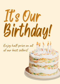 Business Birthday Greeting Poster