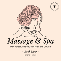 Cosmetics Spa Massage Instagram Post