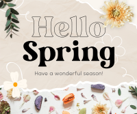 Hello Spring Facebook Post