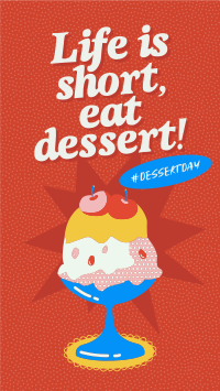 Retro Dessert Day  Facebook Story