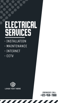 Electrical Services List Instagram Story