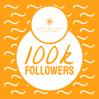 100k Followers Instagram Post