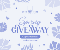 Spring Giveaway Flowers Facebook Post