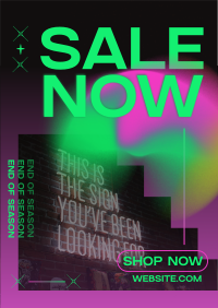 End of Season Sale Poster