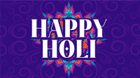 Holi Greeting Flourishes Animation