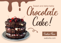 Black Forest Cake Postcard