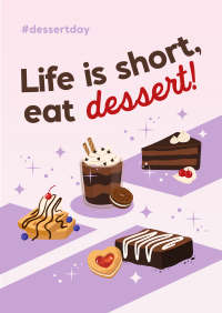 Cute Dessert Greeting Flyer