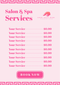 Salon Services Poster