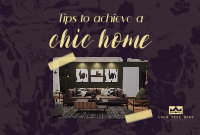 Chic Textured Interior Pinterest Cover