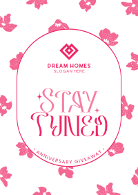 Floral Anniversary Giveaway Poster