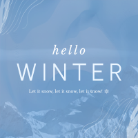 Winter Greeting Instagram Post Design