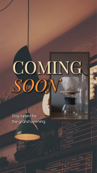 Cafe Opening Soon Facebook Story