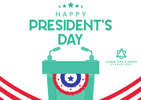 Presidents Day Event Postcard