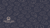 Psychedelic Emoji Zoom Background Design