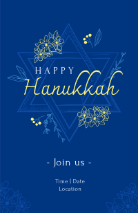 Hanukkah Star Greeting Invitation Image Preview