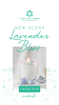 Lavender Bliss Candle TikTok Video Design