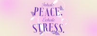 Relaxation Breathing  Quote Facebook Cover Image Preview