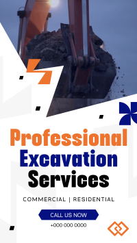 Professional Excavation Services Instagram Story