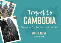 Travel to Cambodia Postcard