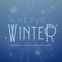 Cozy Winter Greeting Instagram Post