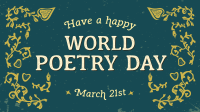 World Poetry Day Facebook Event Cover