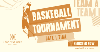 Sports Basketball Tournament Facebook Ad