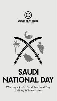 Saudi Day Symbols Instagram Story