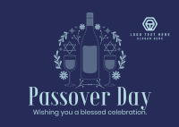 Celebrate Passover Postcard Design