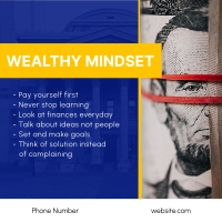 Wealthy Mindset Instagram Post Design