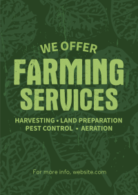 Rustic Farming Services Poster