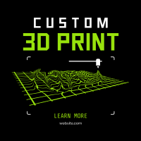 Custom 3D Print Instagram Post