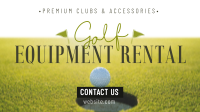 Rental Golf Equipment Animation