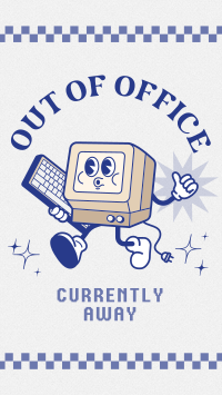 Retro Out Of Office Facebook Story