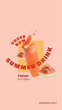 Summer Drink Flavor  Instagram Story