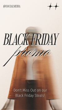 Black Friday Minimalist Promo Instagram Reel Image Preview