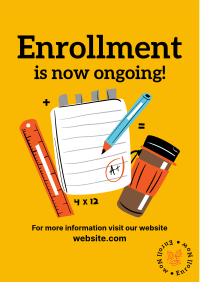 Enrollment Is Now Ongoing Flyer