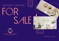 Modern Furniture Sale Postcard