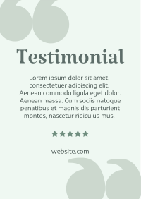 Minimalist Testimony Flyer