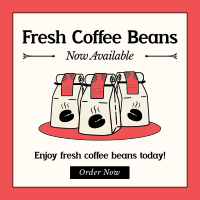 Fresh Coffee Beans Instagram Post Image Preview