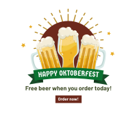 Cheers Beer Oktoberfest Facebook Post