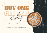 Coffee Shop Deals Postcard