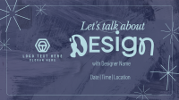 Minimalist Design Seminar Facebook Event Cover