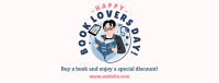 Book Lovers Day Sale Facebook Cover Design