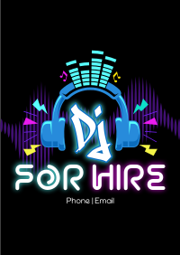 DJ for Hire Poster