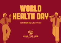 World Health Day Postcard