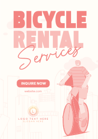 Modern Bicycle Rental Services Flyer