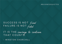 Success Isn't Final Postcard