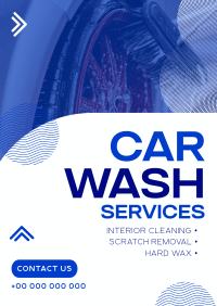 Minimal Car Wash Service Flyer Design